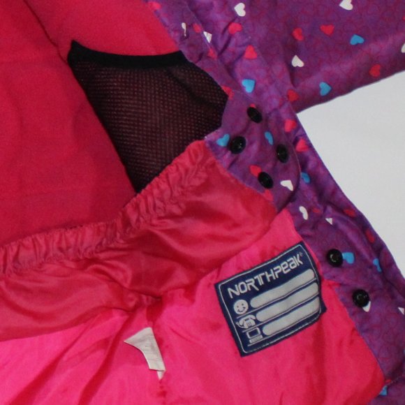 NorthPeak Girl Winter Jacket-  Size 5 (Purple) - Picture 8 of 8